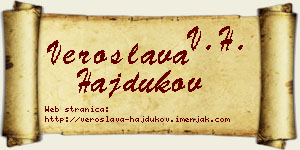 Veroslava Hajdukov vizit kartica
